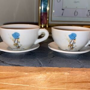 4 Made in Japan red stamped pieces of China